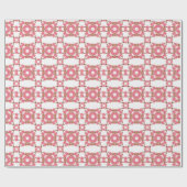 Retro mit Blumenmuster Geschenkpapier (Flach)