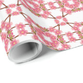 Retro mit Blumenmuster Geschenkpapier (Rolleneckpunkt)