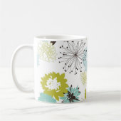 Retro mit Blumennahtloses Kaffeetasse (Links)