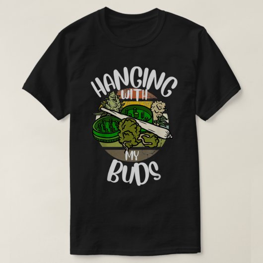 Retro mit den Knospen Funny Pothead Not T-Shirt (Design vorne)