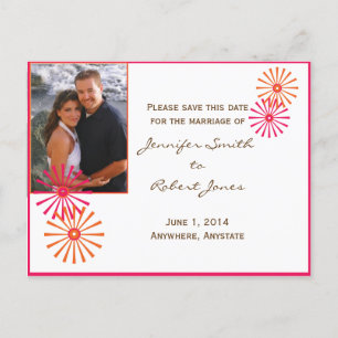 Retro mit einer modernen Drehungs-Sternexplosion Ankündigungspostkarte