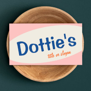 Retro Mitte der 50er Jahre Visitenkarte