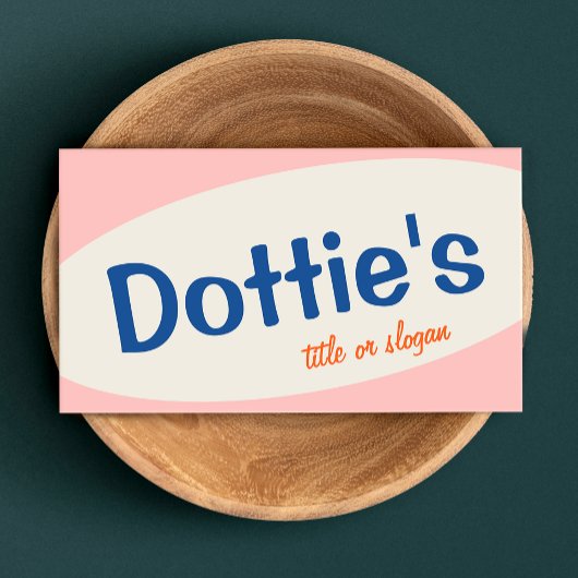 Retro Mitte der 50er Jahre Visitenkarte