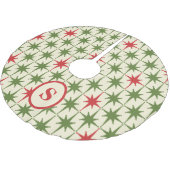 Retro Mitte des Jahrhunderts Atomic Christmas Star Polyester Weihnachtsbaumdecke (Schrägansicht)