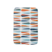 Retro Mitte des Jahrhunderts, Fallformen Muster. Badematte (Vorderseite Vertikal)