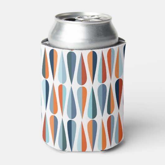 Retro Mitte des Jahrhunderts, Fallformen Muster. Dosenkühler (Kanne Vorderseite)