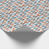 Retro Mitte des Jahrhunderts, Fallformen Muster. Geschenkpapier (Ecke)