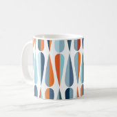 Retro Mitte des Jahrhunderts, Fallformen Muster. Kaffeetasse (Vorderseite Links)