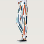 Retro Mitte des Jahrhunderts, Fallformen Muster. Leggings (Links)