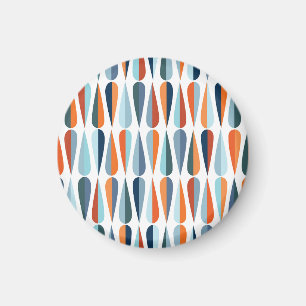 Retro Mitte des Jahrhunderts, Fallformen Muster. Magnet