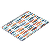 Retro Mitte des Jahrhunderts, Fallformen Muster. Notizblock (Linke Seite)