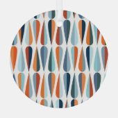 Retro Mitte des Jahrhunderts, Fallformen Muster. Ornament Aus Glas (Rückseite)