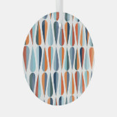 Retro Mitte des Jahrhunderts, Fallformen Muster. Ornament Aus Glas (Vorderseite Rechts)