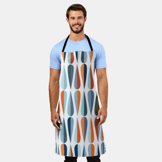 Retro Mitte des Jahrhunderts, Fallformen Muster. Schürze (Getragen)