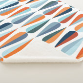 Retro Mitte des Jahrhunderts, Fallformen Muster. Sherpadecke (3/4)