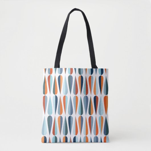 Retro Mitte des Jahrhunderts, Fallformen Muster. Tasche (Vorderseite)