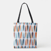 Retro Mitte des Jahrhunderts, Fallformen Muster. Tasche (Rückseite)