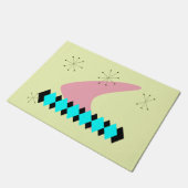 Retro Mitte des Jahrhunderts modern Fußmatte (Schrägansicht)