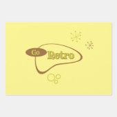 Retro Mitte des Jahrhunderts modern Geschenkpapier Set (Vorderseite 3)