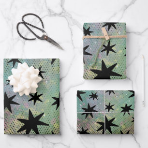 Retro Mitte des Jahrhunderts modern Geschenkpapier Set