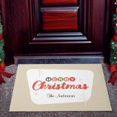 Retro Mitte des Jahrhunderts Moderne frohe Weihnac Fußmatte