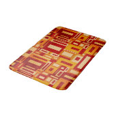 Retro Mitte des Jahrhunderts moderne Geometrics Badematte (Schrägansicht)