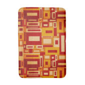 Retro Mitte des Jahrhunderts moderne Geometrics Badematte (Vorderseite Vertikal)