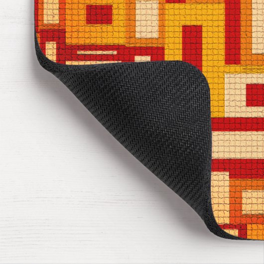 Retro Mitte des Jahrhunderts moderne Geometrics Mousepad (Ecke)