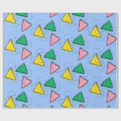 Retro-Mitte-des-Jahrhunderts Moderne geometrische  Geschenkpapier (Flach)