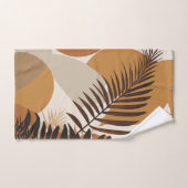 Retro Mitte des Jahrhunderts Moderne Herbstpalmenb Badhandtuch Set (Handtuch)