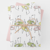 Retro Mitte des Jahrhunderts Moderne jeden Augenbl Geschenkpapier Set (Beispiel)