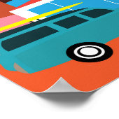 Retro Mitte des Jahrhunderts Moderne Kalifornien P Poster (Ecke)