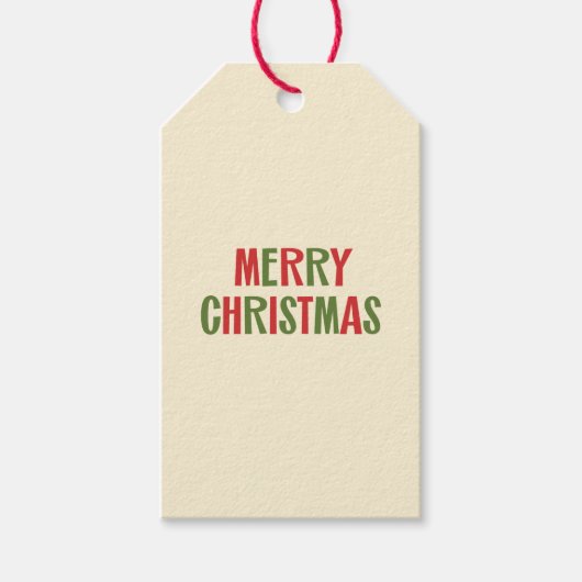 Retro Mitte des Jahrhunderts Moderne Minimalistisc Geschenkanhänger (Vorderseite)