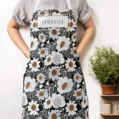 Retro Mitte des Jahrhunderts Moderne Schürze mit B