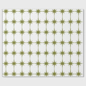 Retro Mitte des Jahrhunderts Moderne Vintage Stern Geschenkpapier (Flach)