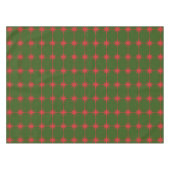 Retro Mitte des Jahrhunderts Moderne Weihnachtssta Tischdecke (Vorderseite (Horizontal))