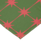 Retro Mitte des Jahrhunderts Moderne Weihnachtssta Tischdecke (Schrägansicht)