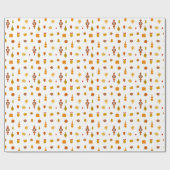 Retro Mitte des Jahrhunderts Moderne Weihnachtssym Geschenkpapier (Flach)