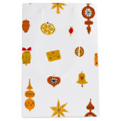 Retro Mitte des Jahrhunderts Moderne Weihnachtssym Mittlere Geschenktüte (Vorderseite)