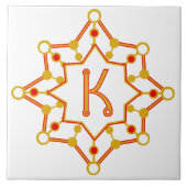 Retro Mitte des Jahrhunderts Modernes Design Perso Fliese (Vorderseite)