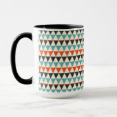 Retro Mitte des Jahrhunderts Modernes Dreieck Must Tasse (Links)