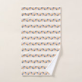 Retro Mitte des Jahrhunderts Modernes Muster Badhandtuch Set (Handtuch)