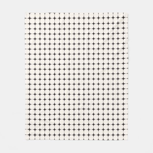 Retro Mitte des Jahrhunderts Modernes Muster Fleecedecke (Vorderseite)