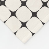 Retro Mitte des Jahrhunderts Modernes Muster Fleecedecke (Ecke)