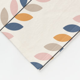 Retro Mitte des Jahrhunderts Modernes Muster Fleecedecke