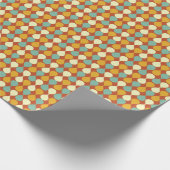 Retro Mitte des Jahrhunderts Modernes Wrapping Pap Geschenkpapier (Ecke)