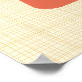 Retro Mitte Jahrhundert Atomzeitalter Abstrakte Ku Poster (Ecke)