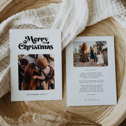 Retro Mitte Jahrhundert Frohe Weihnachten 2 Foto