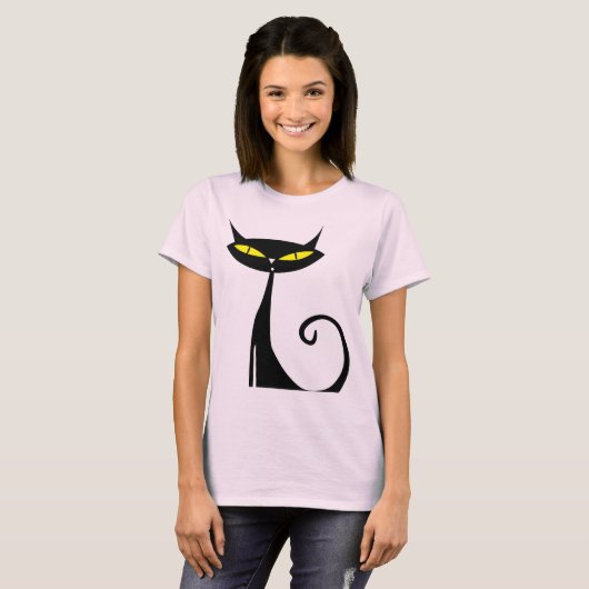 Retro Mitte Jahrhundert Moderne Atomzeitalter Mod T-Shirt (Vorne ganz)