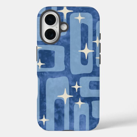 Retro Mitte Jahrhundert Moderne Gefärbte Krawatte Case-Mate iPhone Hülle (Rückseite)